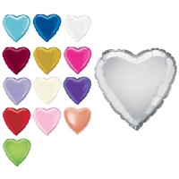 Balão de coração colorido 45 cm - Qualatex - 1 unidade