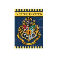 Convites de Harry Potter - 8 unidades