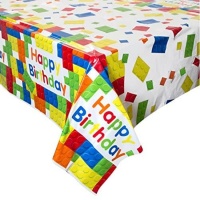 Toalha de mesa Lego Happy Birthday - 1,37 x 2,13 m