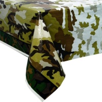 Toalha de mesa de camuflagem militar - 1,37 x 2,13 m