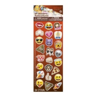 Stickers adesivos de Emoji de WhatsApp - 24 unidades