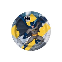 Pratos Batman 22 cm - 8 peças