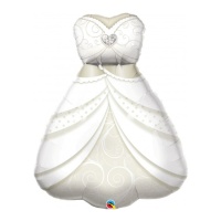 Silhueta de vestido de noiva balão XL 97 cm - Qualatex
