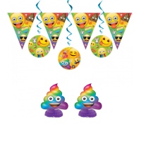 Kit Decorativo Rainbow Emoticons - 7 unidades
