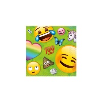 Guardanapos Emojis Arco-Íris de 12,5 x 12,5 cm - 16 unidades