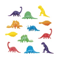 Figuras sortidas de dinossauros - 12 unidades