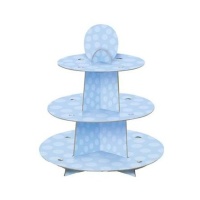 Suporte para cupcakes azul - 29,8 x 33,8 cm