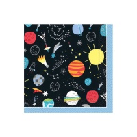 Guardanapos Rockets in Outer Space 16,5 x 16,5 cm - 16 unid.