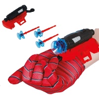 Luva infantil do Homem-Aranha com lançador de ventosas