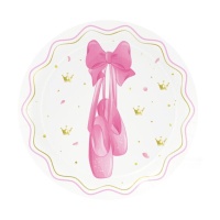 Pratos de sobremesa Ballerina 18 cm - 8 unid.
