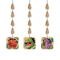 Pendentes Decorativos Dinossauros Pré-históricos - 91,5 cm - 3 unidades