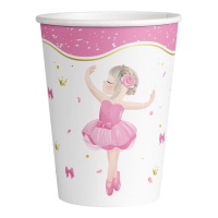 Copos de festa Ballerina 250 ml - 8 unid.