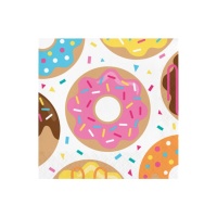 Guardanapos Donuts 16,5 x 16,5 cm - 16 unidades