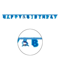 Grinalda de Tubarões Feliz Aniversário - 2,20 m