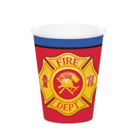 Copos de Bombeiros de 250 ml - 8 unidades