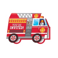 Convites para bombeiros - 8 unidades