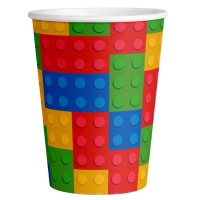 Copos Lego de 250 ml - 8 unidades