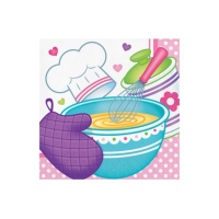 Guardanapos Little Chef 16,5 x 16,5 cm - 16 unid.