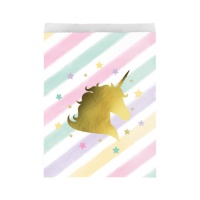 Sacos de papel Golden Unicorn - 10 pcs.