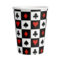 Copos de casino 250 ml - 8 unidades