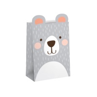 Sacos de papel de Urso bebé - 8 unidades