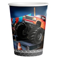 Copos de Monster trucks de 250 ml - 8 unidades