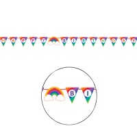 Feliz Aniversário Rainbow Banner - 1,82 m