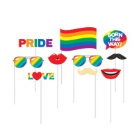 Kit para photo booth de Gay - 10 unidades