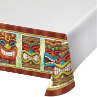 Toalha de mesa Totem Havaiano - 1,37 x 2,59 m