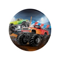 Pratos de Monster Trucks de 17 cm - 8 unidades