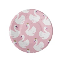 Pratos cisne 18 cm - 8 peças