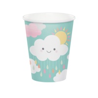 Copos de Clouds Party de 250 ml - 8 unidades