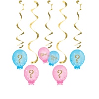Pendentes decorativos de Menino ou Menina? - 5 unidades