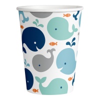 Copos Little Whale 250 ml - 8 peças