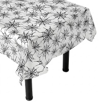 Toalha de mesa com teia de aranha preta 2,50 x 1,35 m