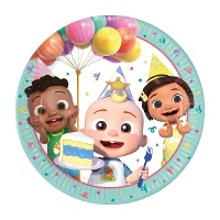 Pratos do Cocomelon de 23 cm - 8 unidades