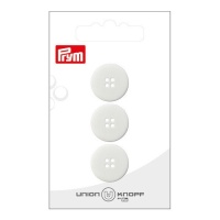 Botões brancos com 4 ilhós 1,8 cm - Prym - 3 unid.
