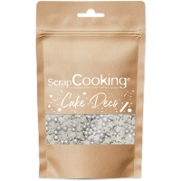 Estrelas e bolas de prata para polvilhar 55 gr - Scrapcooking
