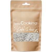 Estrelas e bolas de prata para polvilhar 55 gr - Scrapcooking