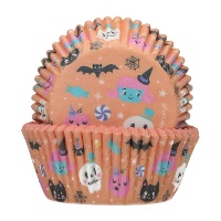 Forminhas para cupcakes Monstros de Halloween - FunCakes - 48 unidades