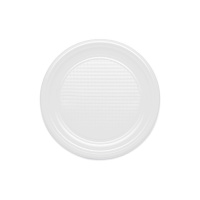 Pratos redondos brancos de 20,5 cm - Maxi products - 12 unidades