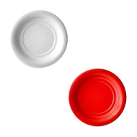 Pratos redondos brancos de 18 cm - Maxi Products - 8 unidades