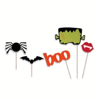 Kit fotográfico Halloween Creatures - 5 peças