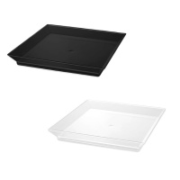 Pratos de plástico quadrados de 13 cm - 25 unid.