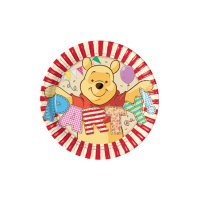 Pratos de Winnie the Pooh de 20 cm - 8 unidades