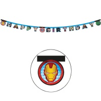 Grinalda de Happy Birthday de Os Vingadores