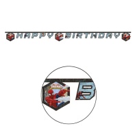 Grinalda de feliz aniversário Homem-Aranha - 1,80 m