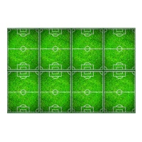 Toalha de mesa de campo de futebol - 1,20 x 1,80 m