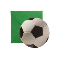 Convites de futebol - 6 unidades