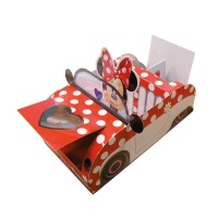 Suporte para cupcakes de Minnie na forma de carro